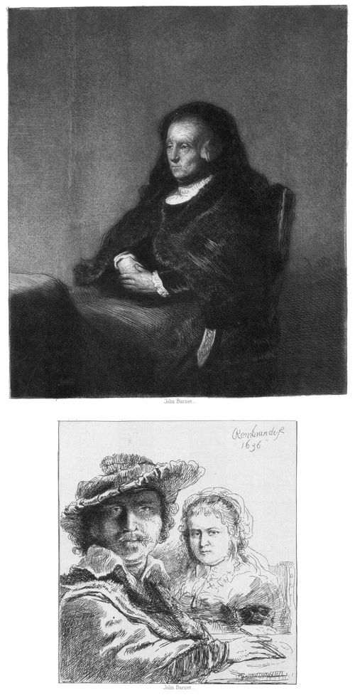 PORTRAIT OF REMBRANDT'S MOTHER -- PORTRAITS OF REMBRANDT AND HIS WIFE 