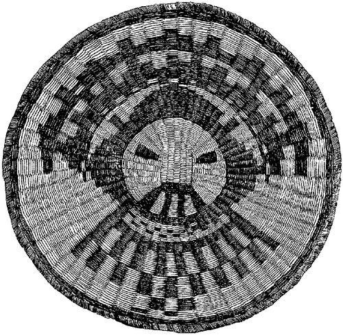 Fig. 344. Human figure modified by execution in concentric interlaced style