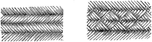 Fig. 351. Herring bone and checker patterns