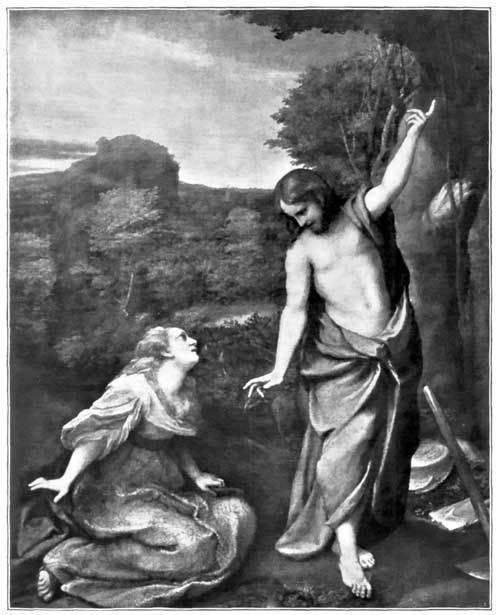 CHRIST APPEARING TO MARY MAGDALENE IN THE GARDEN (NOLI ME TANGERE) Prado Gallery, Madrid
