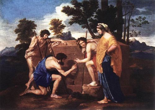 Fig. 56.—POUSSIN. ET IN ARCADIA EGO. LOUVRE.