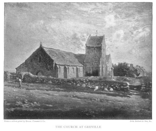From a carbon print by Braun, Clément & Co. John Andrew & Son, Sc. THE CHURCH AT GRÉVILLE