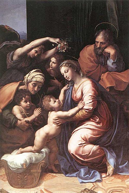 THE HOLY FAMILY OF FRANCIS I. The Louvre, Paris