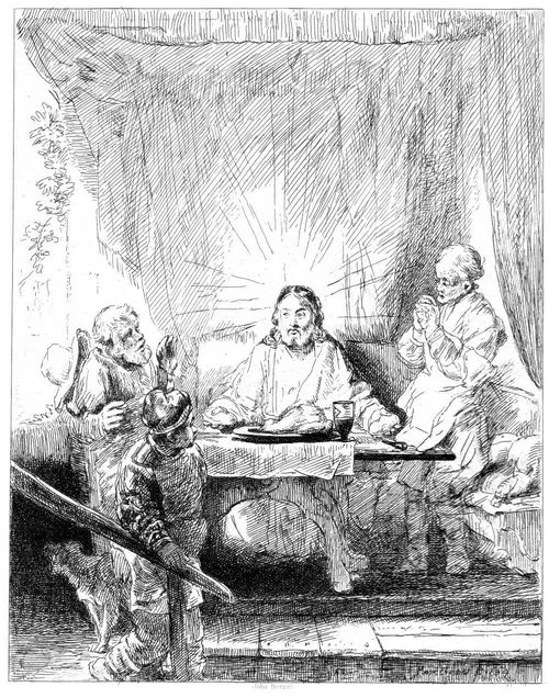CHRIST AND HIS DISCIPLES AT EMMAUS