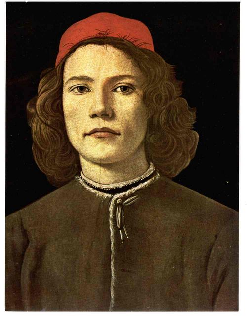PLATE III.—SANDRO BOTTICELLI  PORTRAIT OF A YOUNG MAN  National Gallery, London