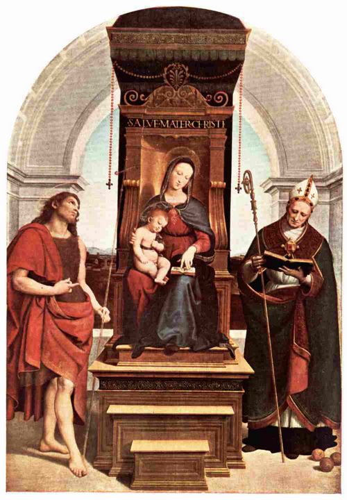 PLATE VII.—RAPHAEL  THE ANSIDEI MADONNA  National Gallery, London