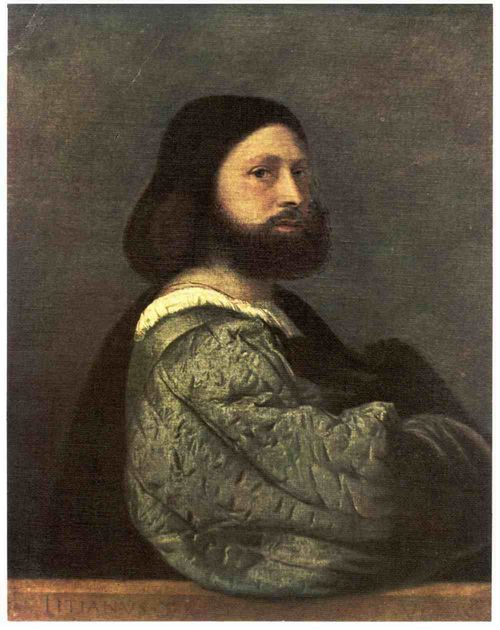 PLATE XIV.—TITIAN  PORTRAIT SAID TO BE OF ARIOSTO  National Gallery, London