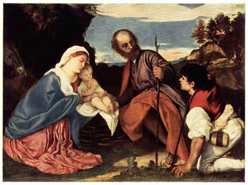 PLATE XV.—TITIAN  THE HOLY FAMILY  National Gallery, London