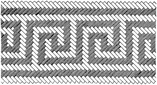 Fig. 318. Pattern produced by simple alternations of light and dark fillets
