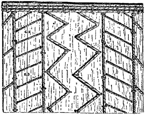 Fig. 357. Portion of a tapa stamp, showing its subtextile character