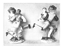 Dancing. Close of the 18th century. From Derby ware.